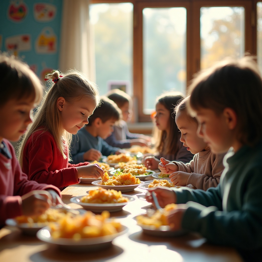 Kindergarten-Catering Der Kocht